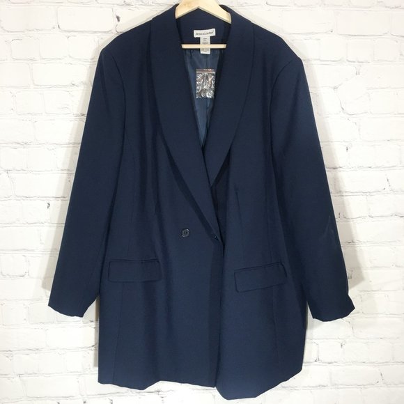 Jessica London Jackets & Blazers - JESSICA LONDON Blue Blazer Jacket Plus Sz 28WT NWT